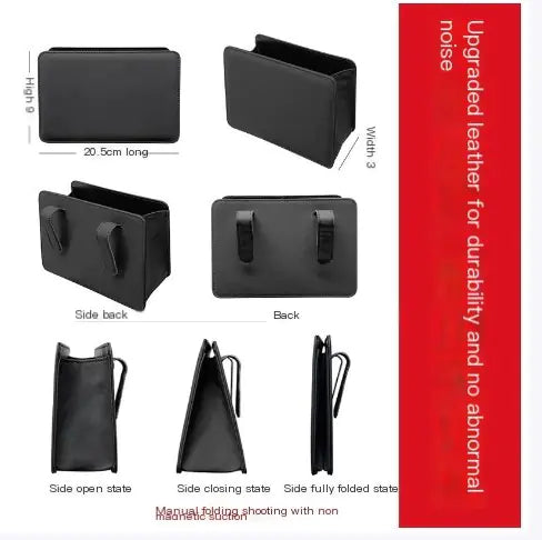 Foldable Car Door Storage Bag and Trash Bin Organizer